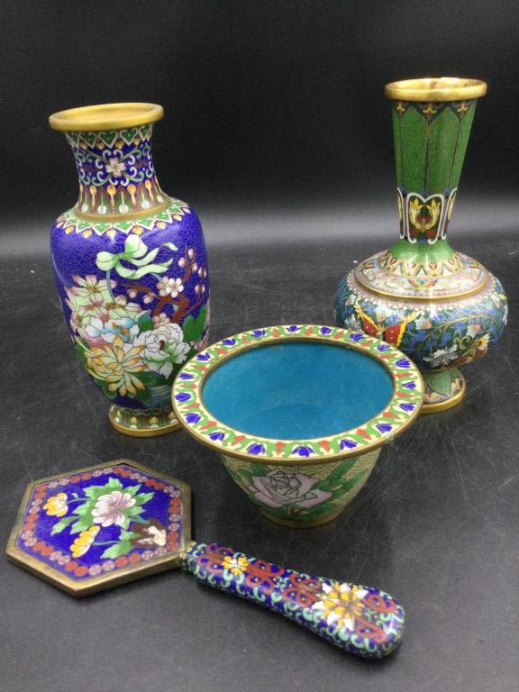 Lot 247: Cloisonne Lot