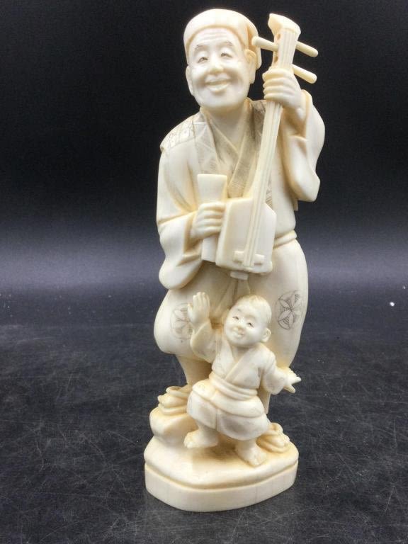 Lot 156: Carved Ivory Statue