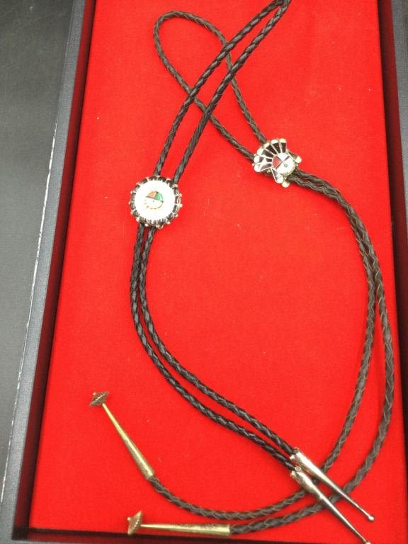 Lot 164: Native American Sterling Bollos