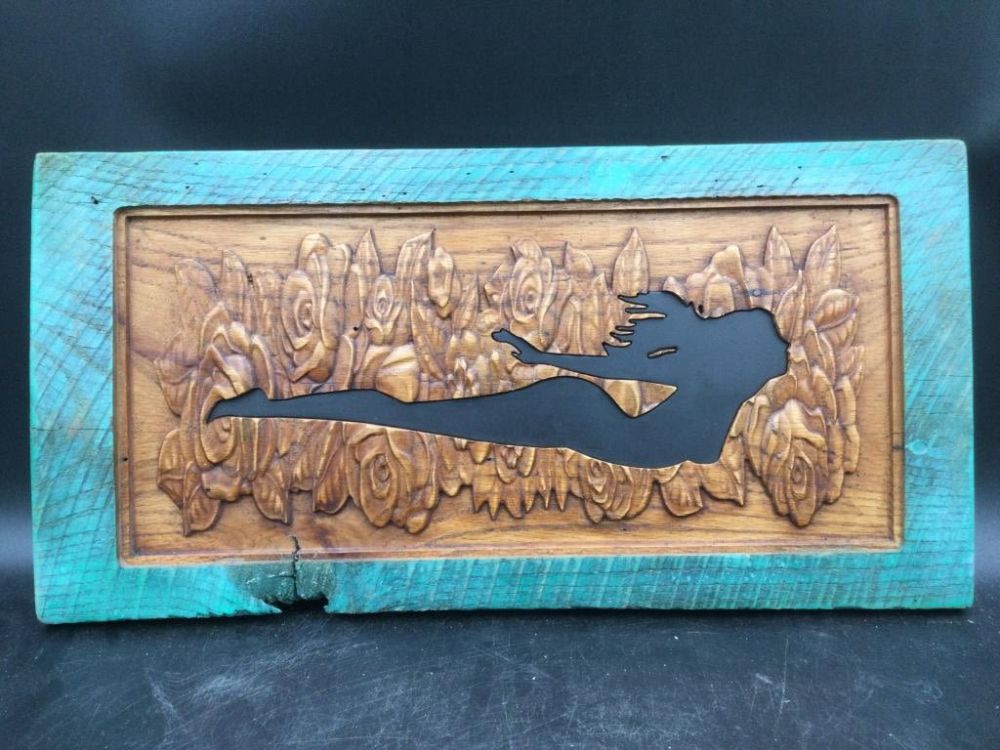 Lot 223: Carved Old Barn Wood