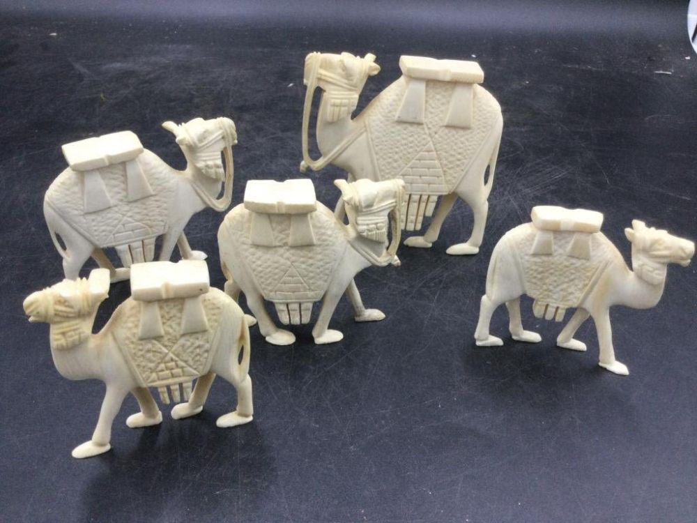 Lot 248: Carved Camels