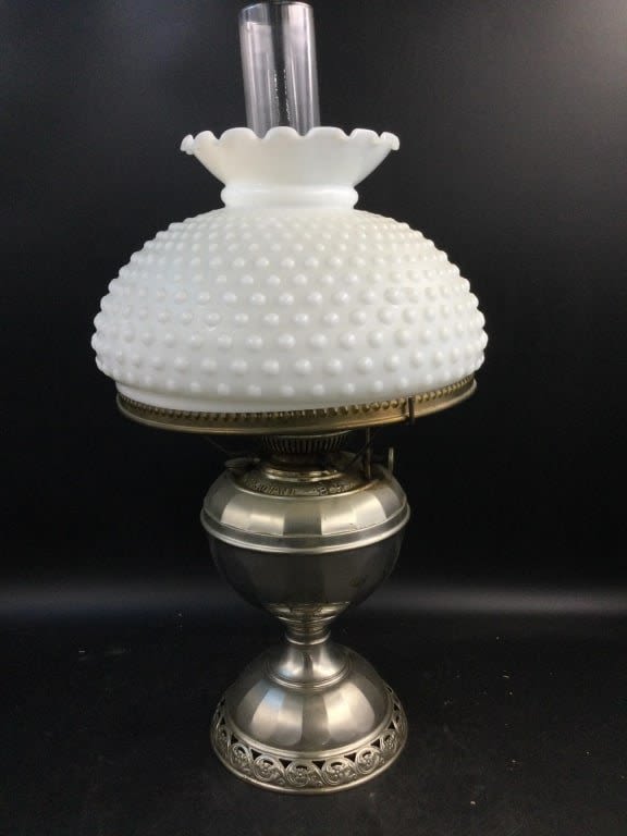 Lot 179: Bradley & Hubbard Oil Lamp