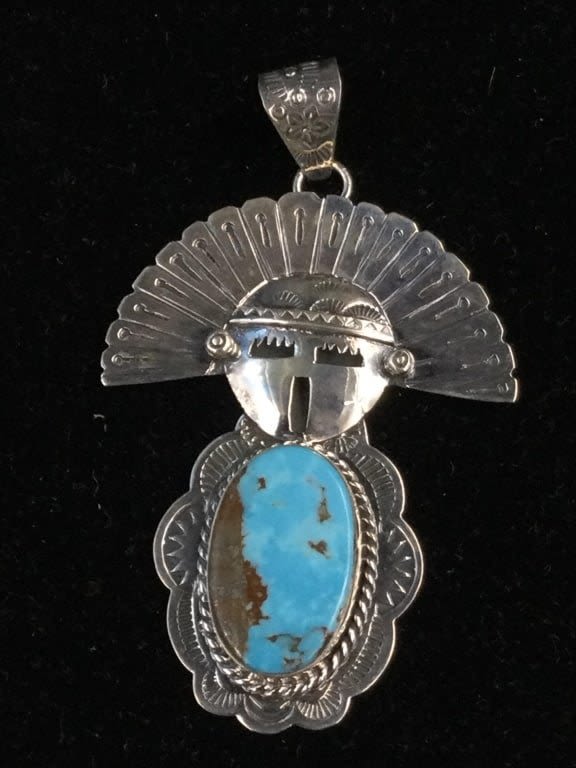 Lot 186: Navajo Sterling Pendant