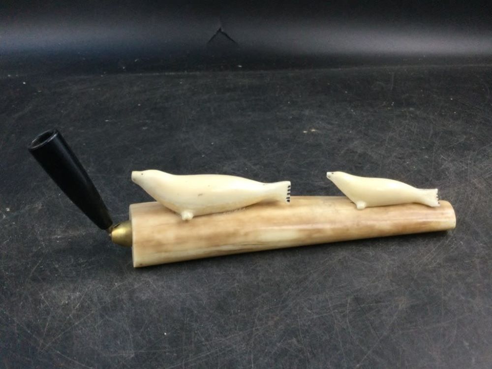 Lot 230: Fossilized Walrus Pen Set