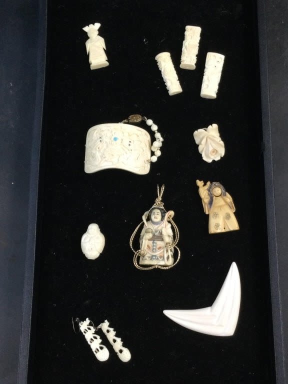 Lot 233: Carved Jewelry and More