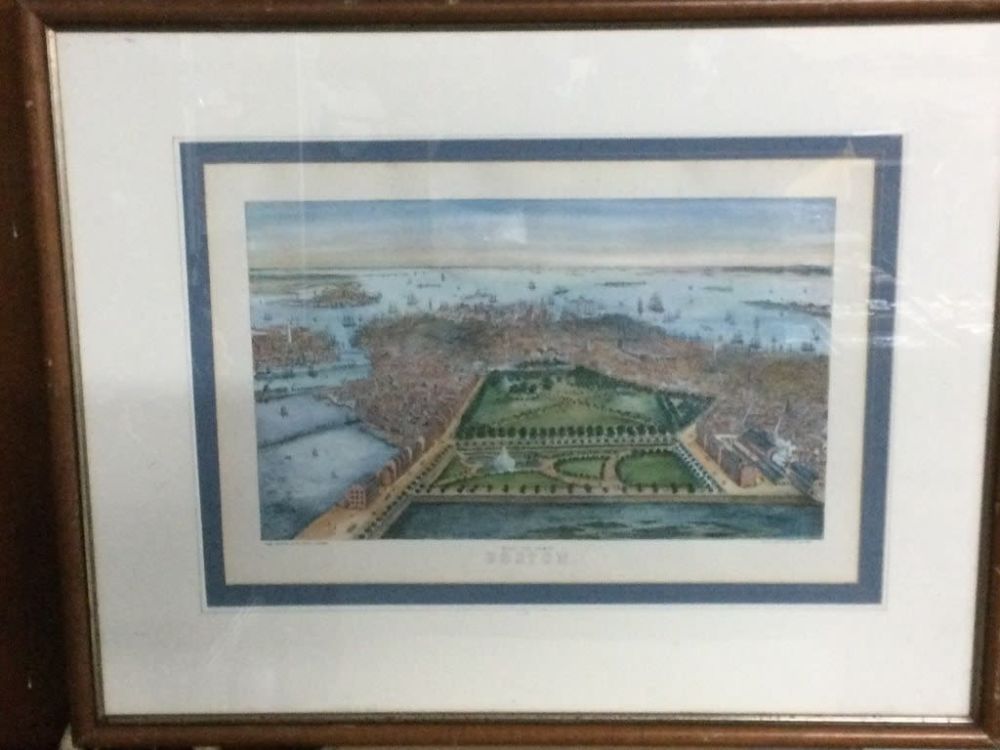 Lot 241: Birds Eye View of Boston