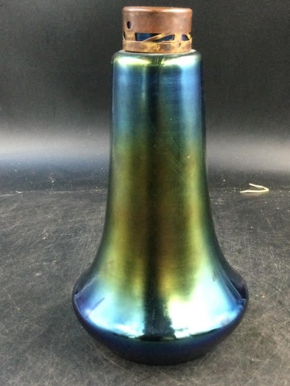 Lot 243: Art Glass Iridescent Vase