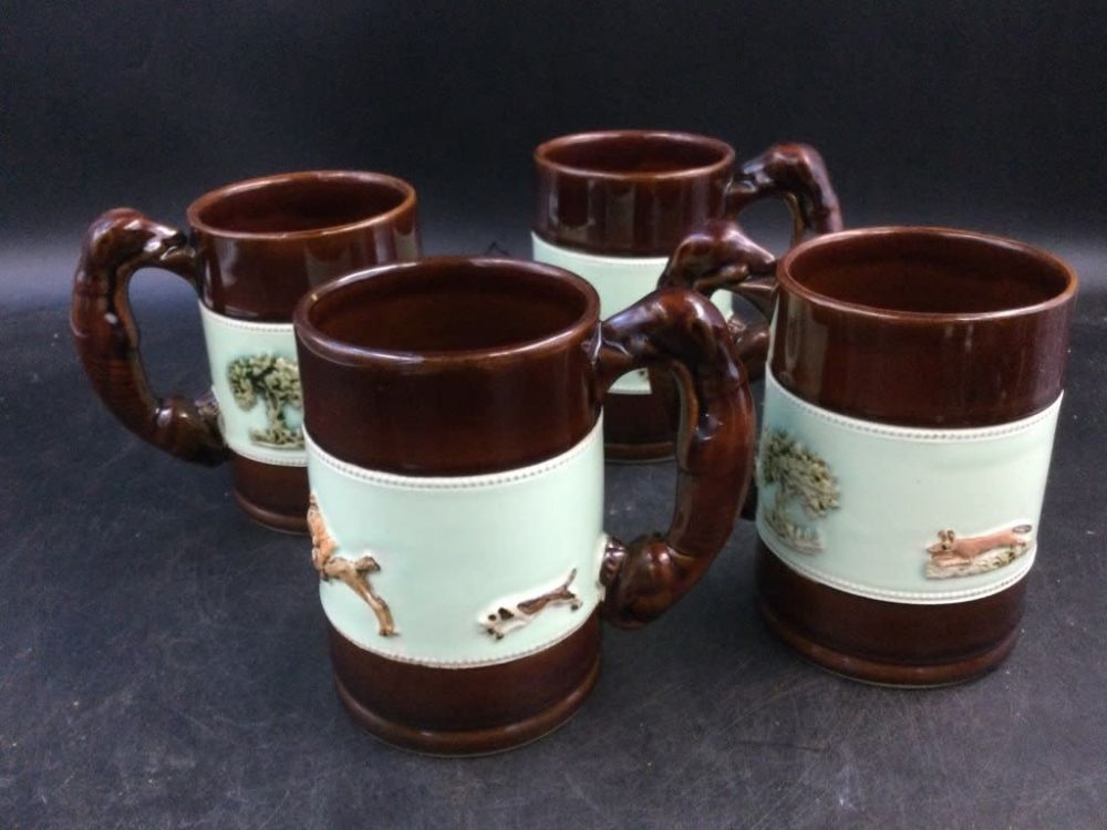 Lot 244: Vintage Bourne Denby Derby Fox Hunting Mug