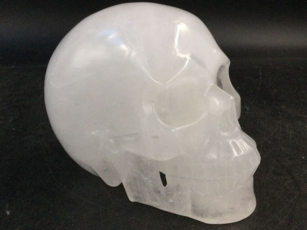 Lot 261: Carved Quartz Skull