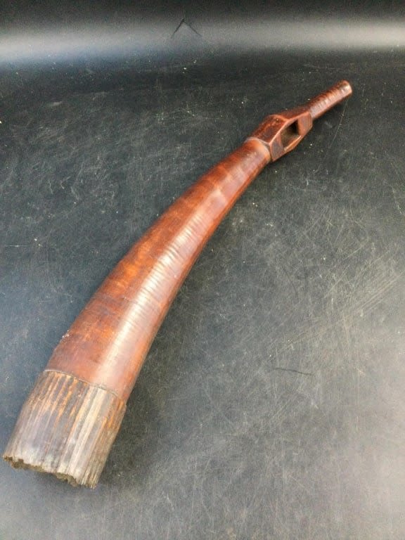 Lot 263: Early Ivory African Tribal War Trumpet