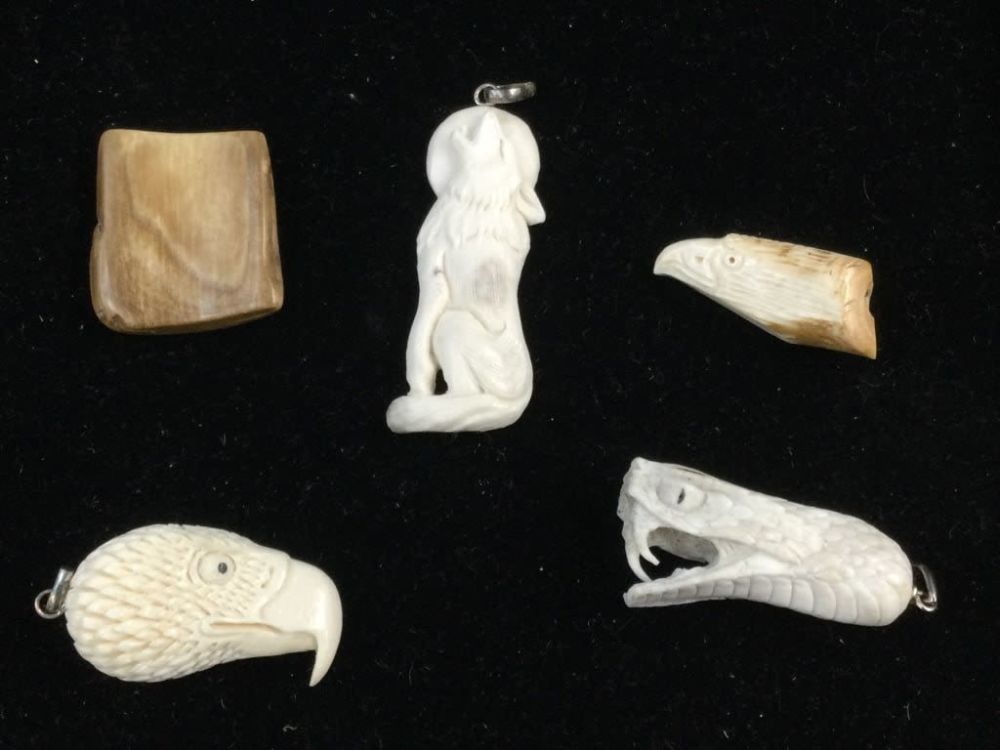 Lot 264: Carved Jewelry & More