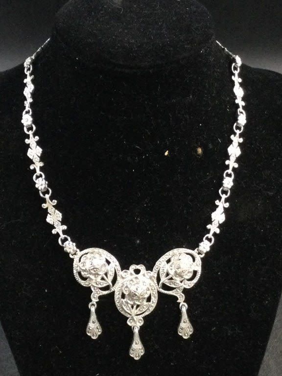 Lot 301: Antique Marcasite Necklace