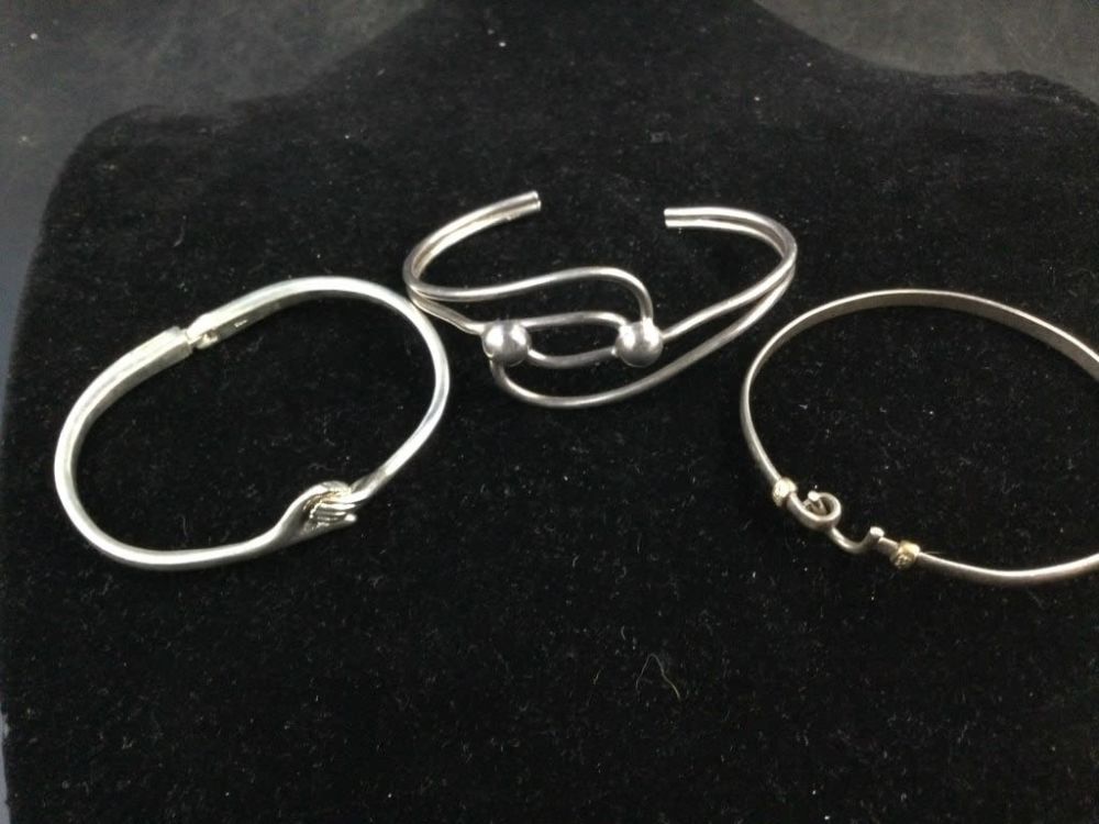 Lot 159: Sterling Bracelets