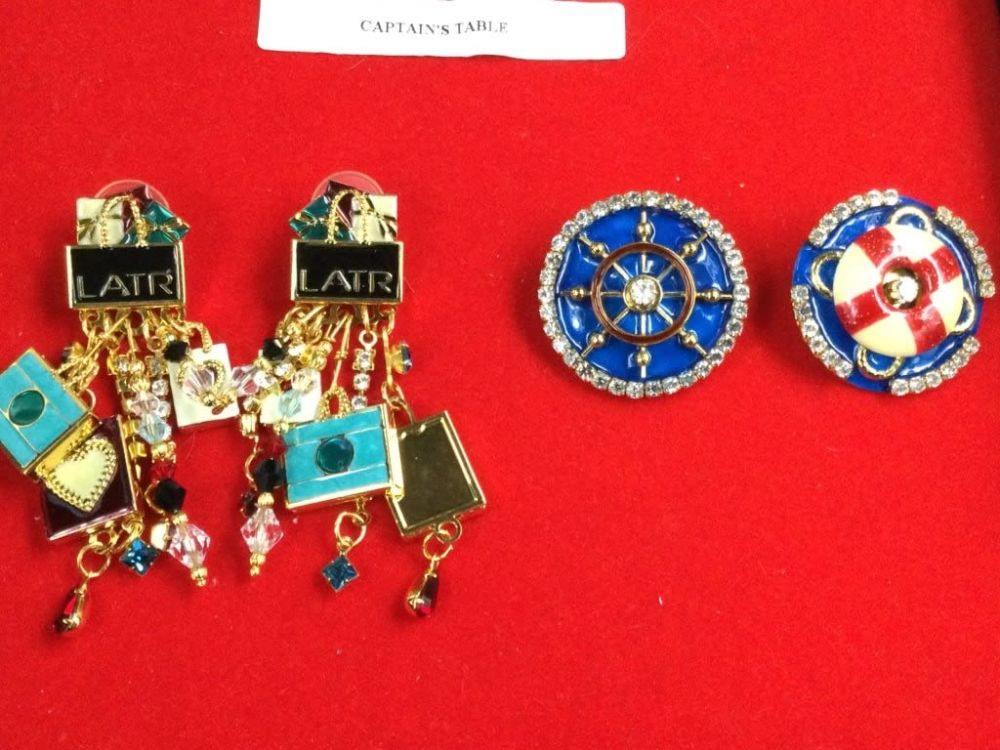 Lot 175: Lunch at the Ritz Earrings