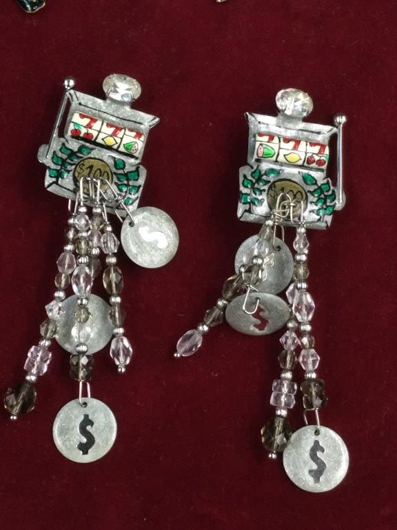 Lot 208: Lunch at Ritz Earrings