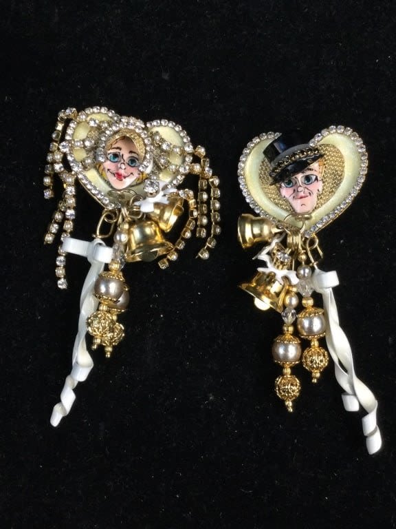 Lot 211: Lunch at the Ritz Just Married Earrings