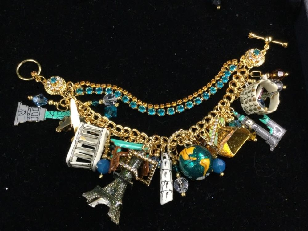 Lot 218: Lunch at the Ritz Charm Bracelet