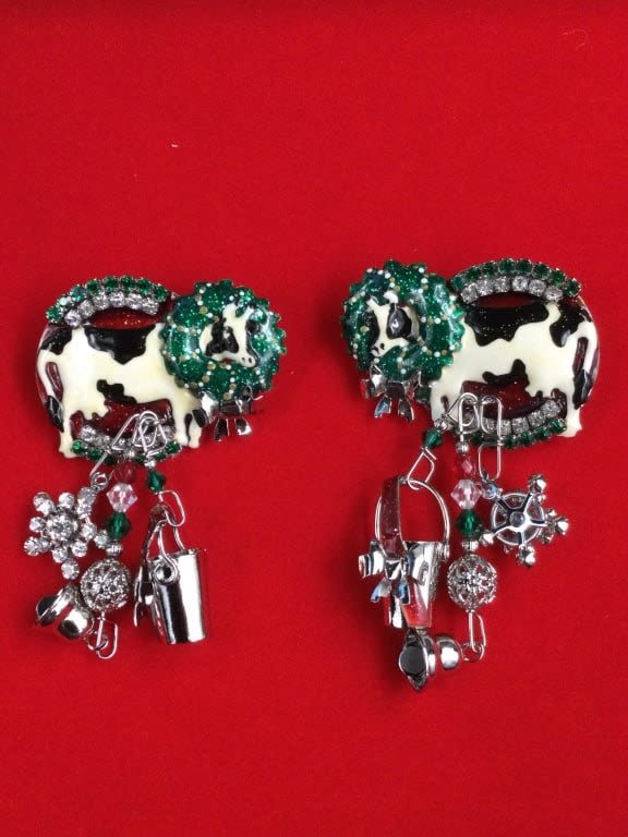 Lot 240: Lunch at Ritz Earrings