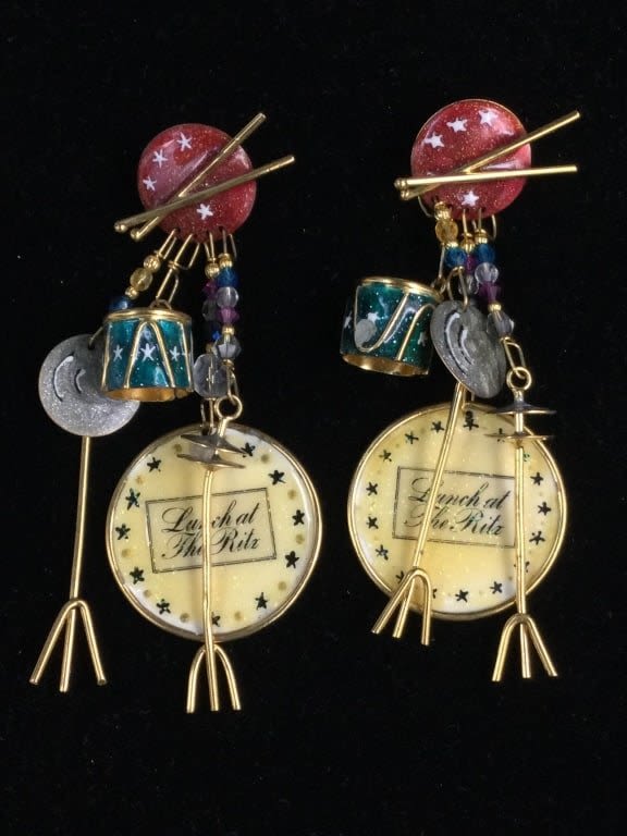 Lot 256: Lunch at the Ritz Earrings