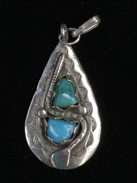 Lot 268: Native American Pendant "Signed"