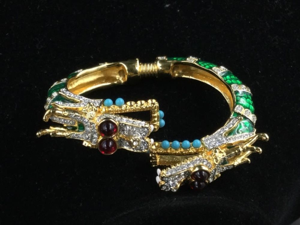 Lot 273: Kenneth J Lane Dragon Cuff