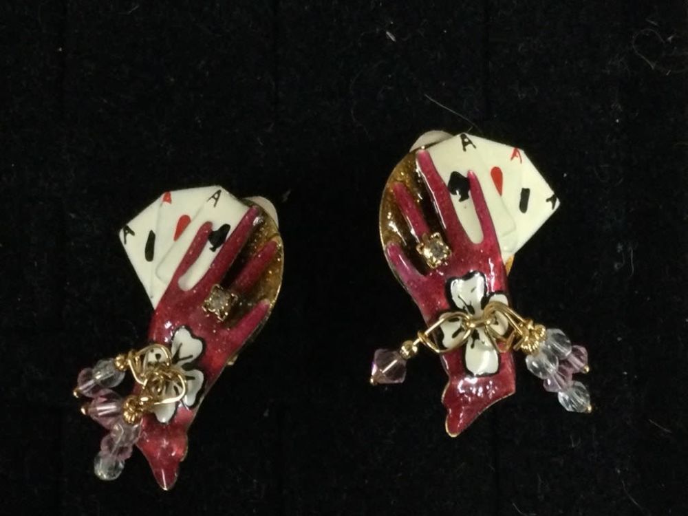 Lot 287: Lunch at the Ritz Earrings