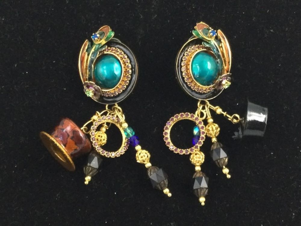 Lot 291: Lunch at the Ritz Earrings