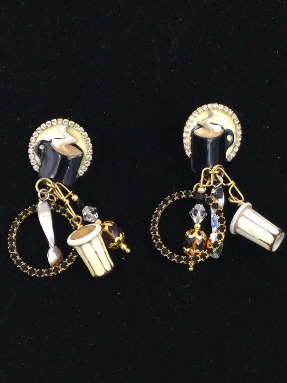 Lot 293: Lunch at the Ritz Earrings
