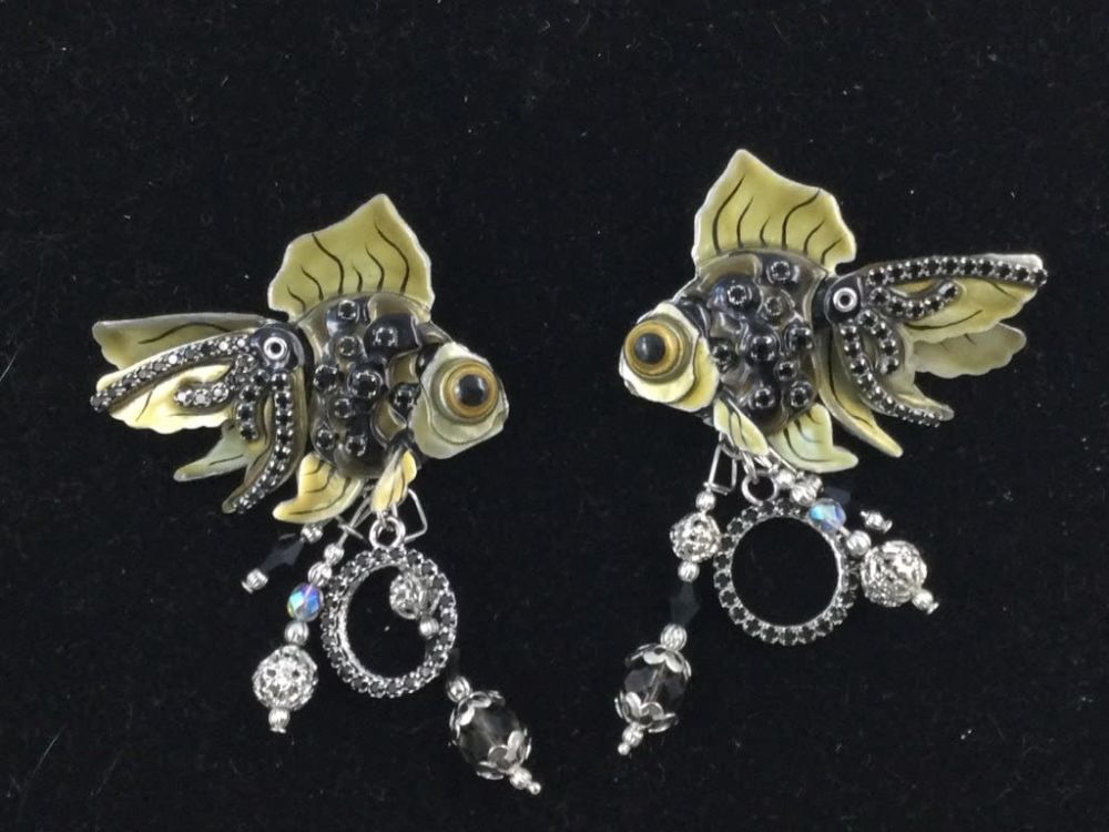 Lot 298: Lunch at the Ritz Fish Earrings
