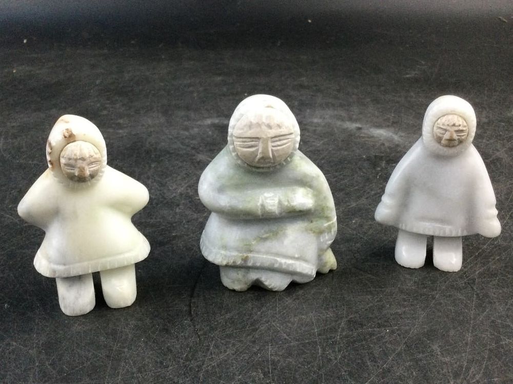 Lot 153: Vintage Inuit Stone Carvings