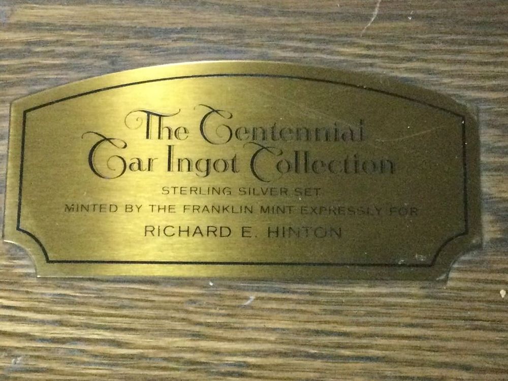 Lot 191: Centennial Car Ingot Collection Sterling Silver