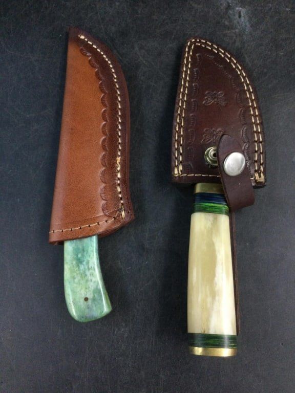 Lot 201: Damascus Steel Knives