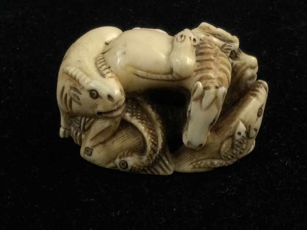 Lot 207: Carved Animal Netsuke
