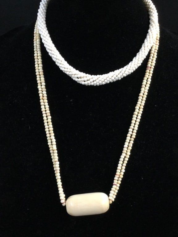 Lot 222: Carved Beaded Necklaces