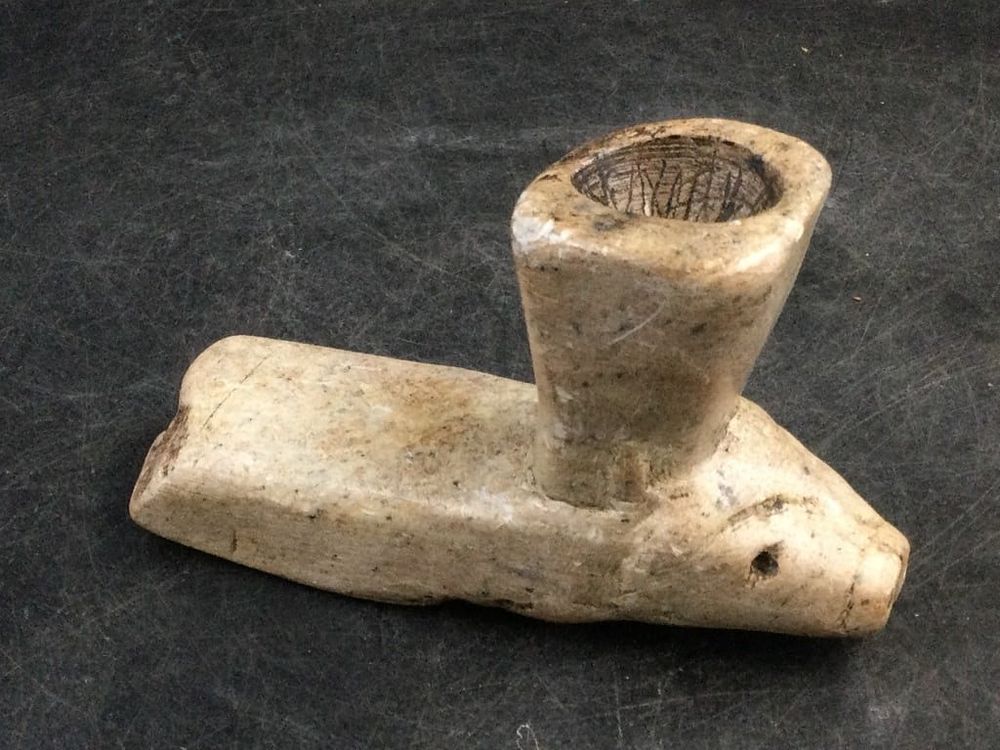 Lot 232: Carved Pipe Artifact