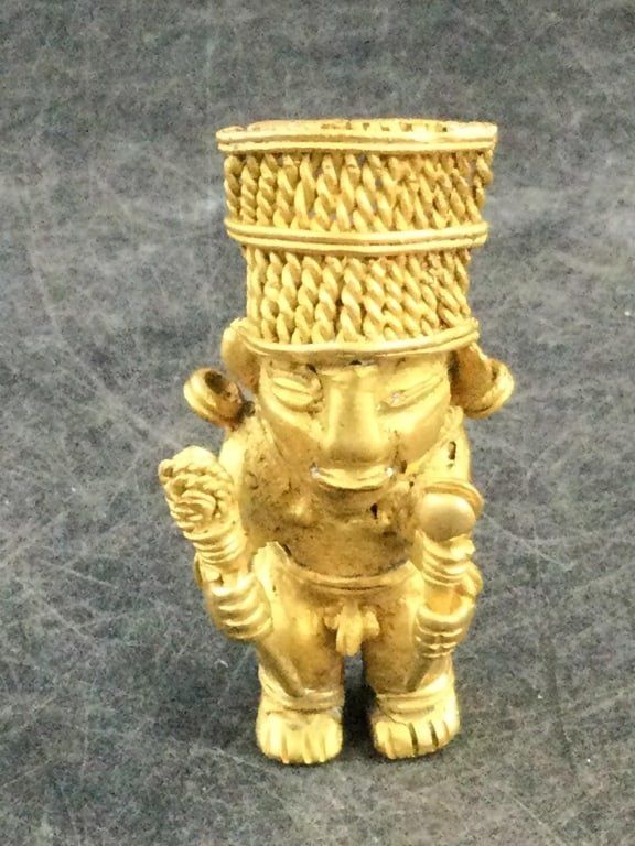 Lot 233: Tariona Tumbaga W/Ceremonial Rattles