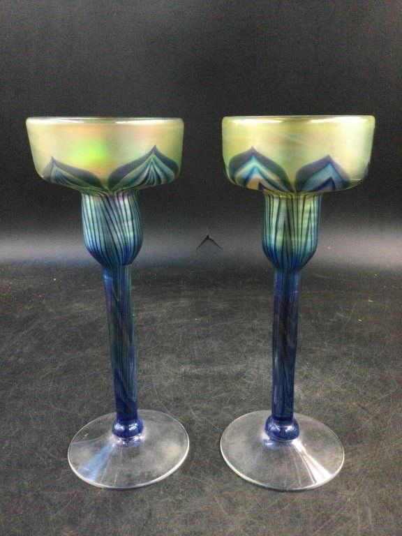 Lot 281: Vintage Lindberg  Art Glass