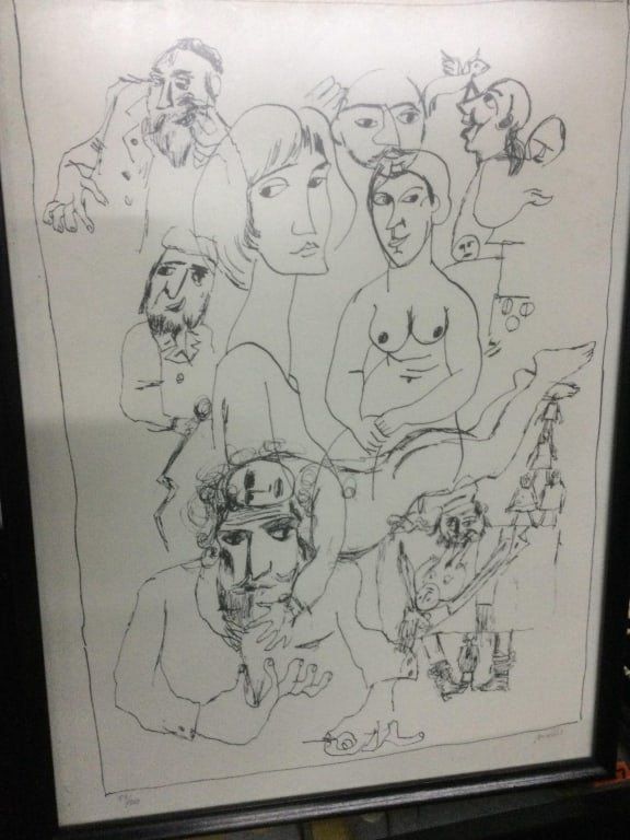 Lot 284: Zero Mostel Lithograph