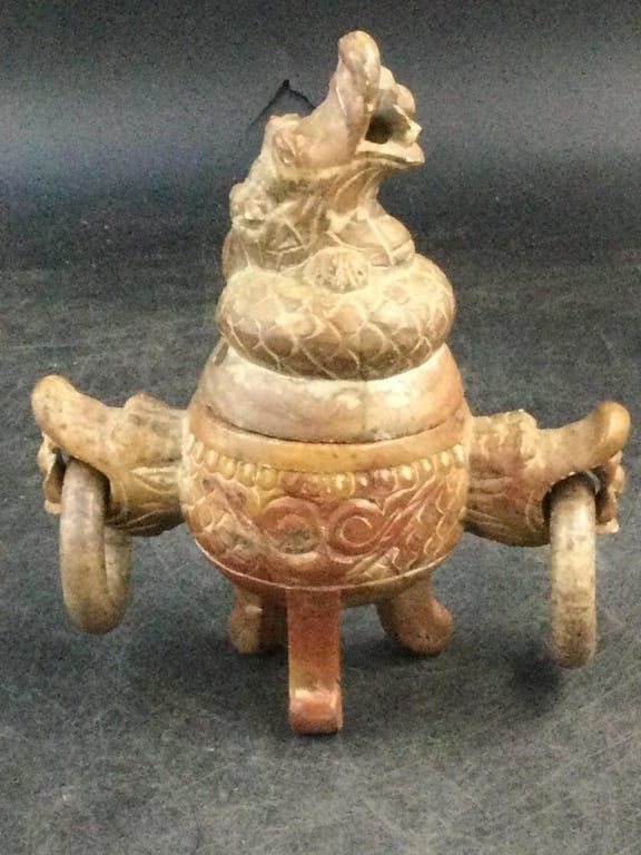 Lot 285: Chinese Carved Stone Incense Burner