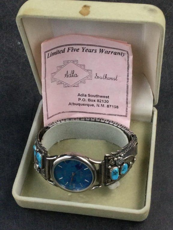 Lot 293: Native American Watch Original Case