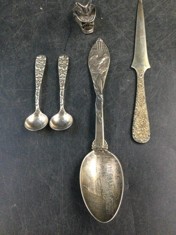 Lot 318: Sterling Items