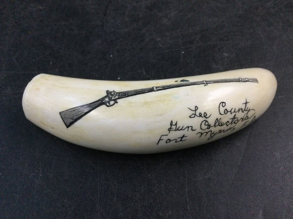 Lot 321: Scrimshaw Whale Tooth