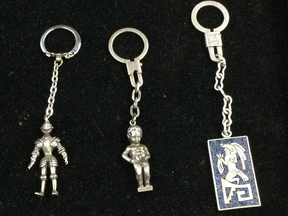 Lot 160: Sterling Keychains
