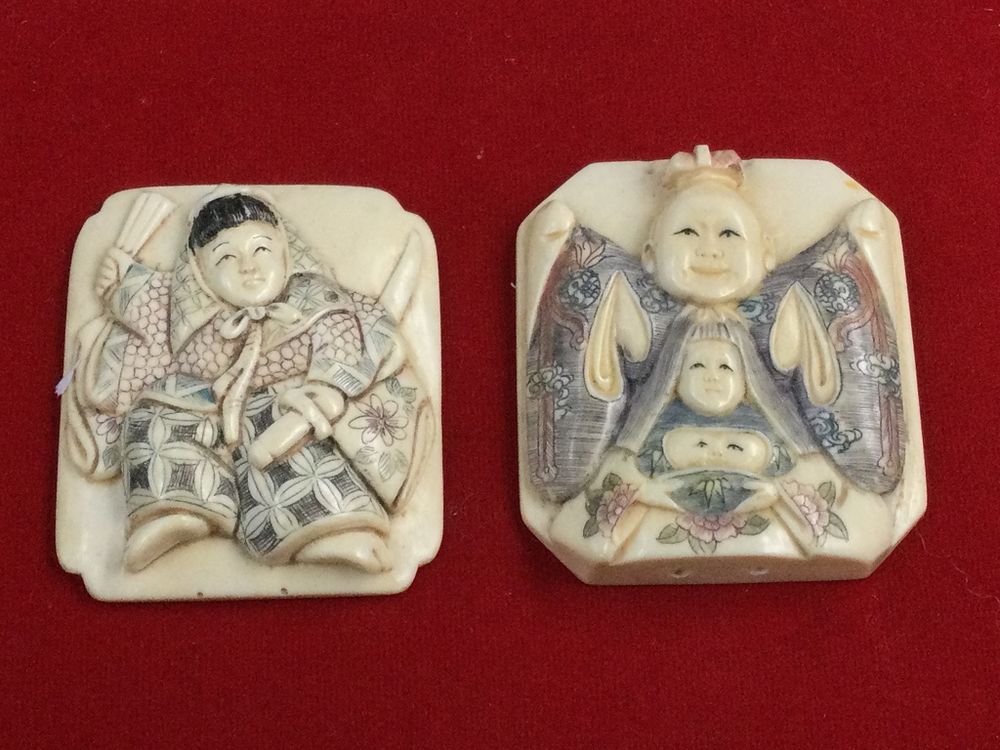 Lot 197: Carved Ivory Panels