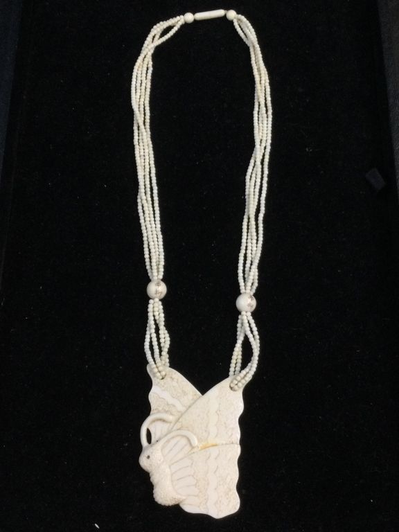 Lot 218: Carved Ivory Necklace