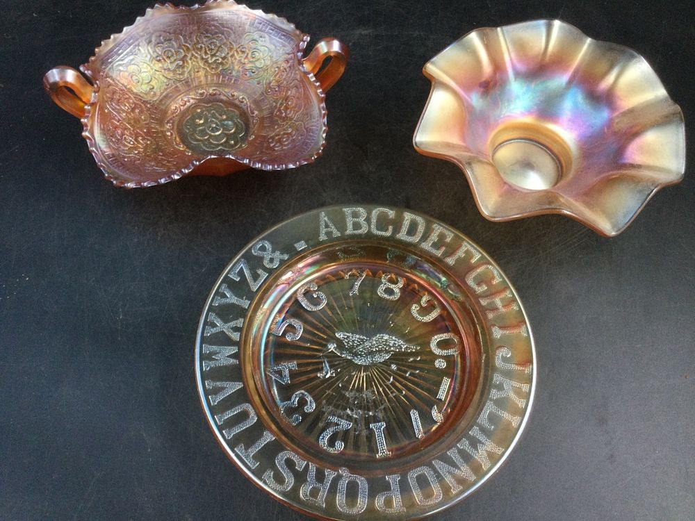 Lot 223: Carvnival Glass