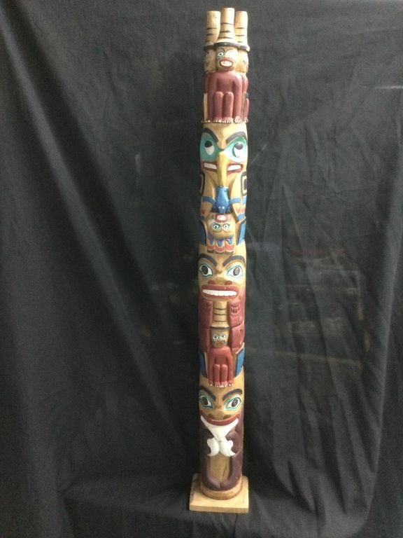 Lot 229: Carved Totem Pole