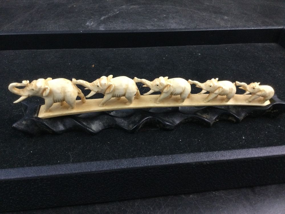 Lot 250: Carved Ivory Elephant Bridge