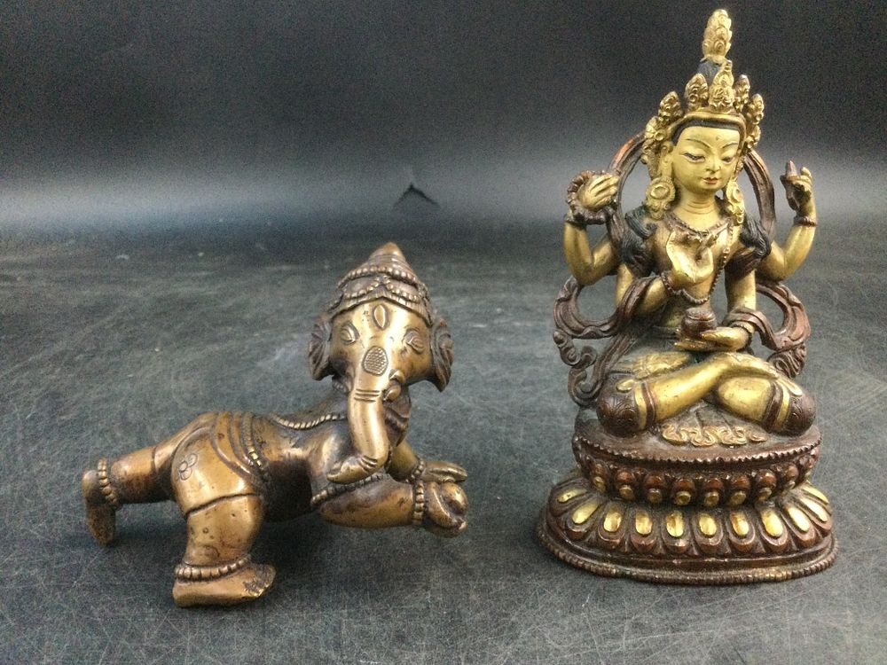 Lot 284: Vintage Bronze Figures