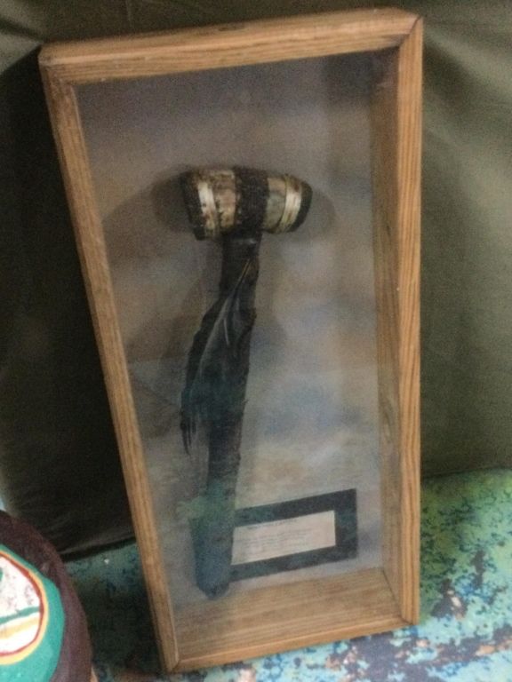 Lot 287: Horn Dance Rattle in Dispaly Caswe